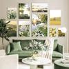 Fresh Scenery Picture Canvas Painting Wall Art Bohemia Nature Flower Landscape Poster and Print Home Decor Living Room Design