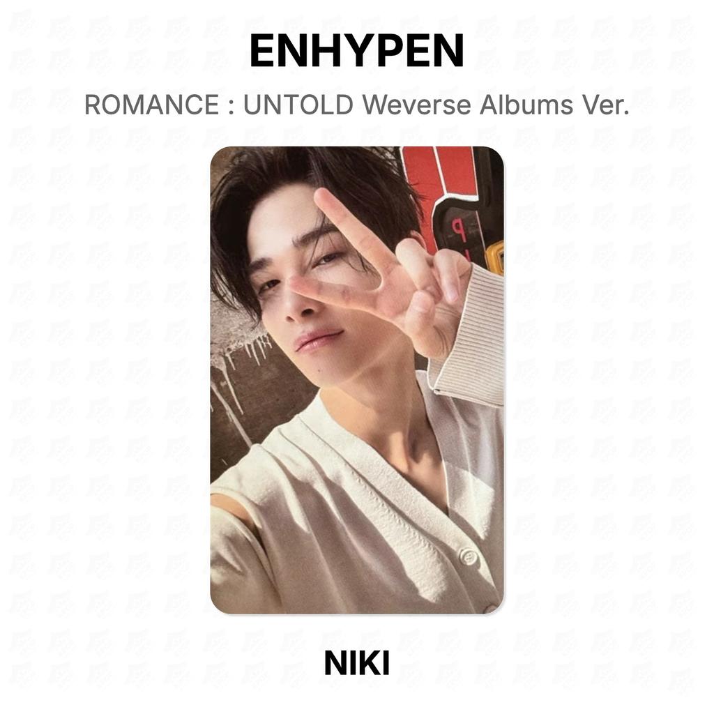ENHYPEN РОМАНТИКА : UNTOLD Альбомы Weverse Версия. Официальная фотокарта