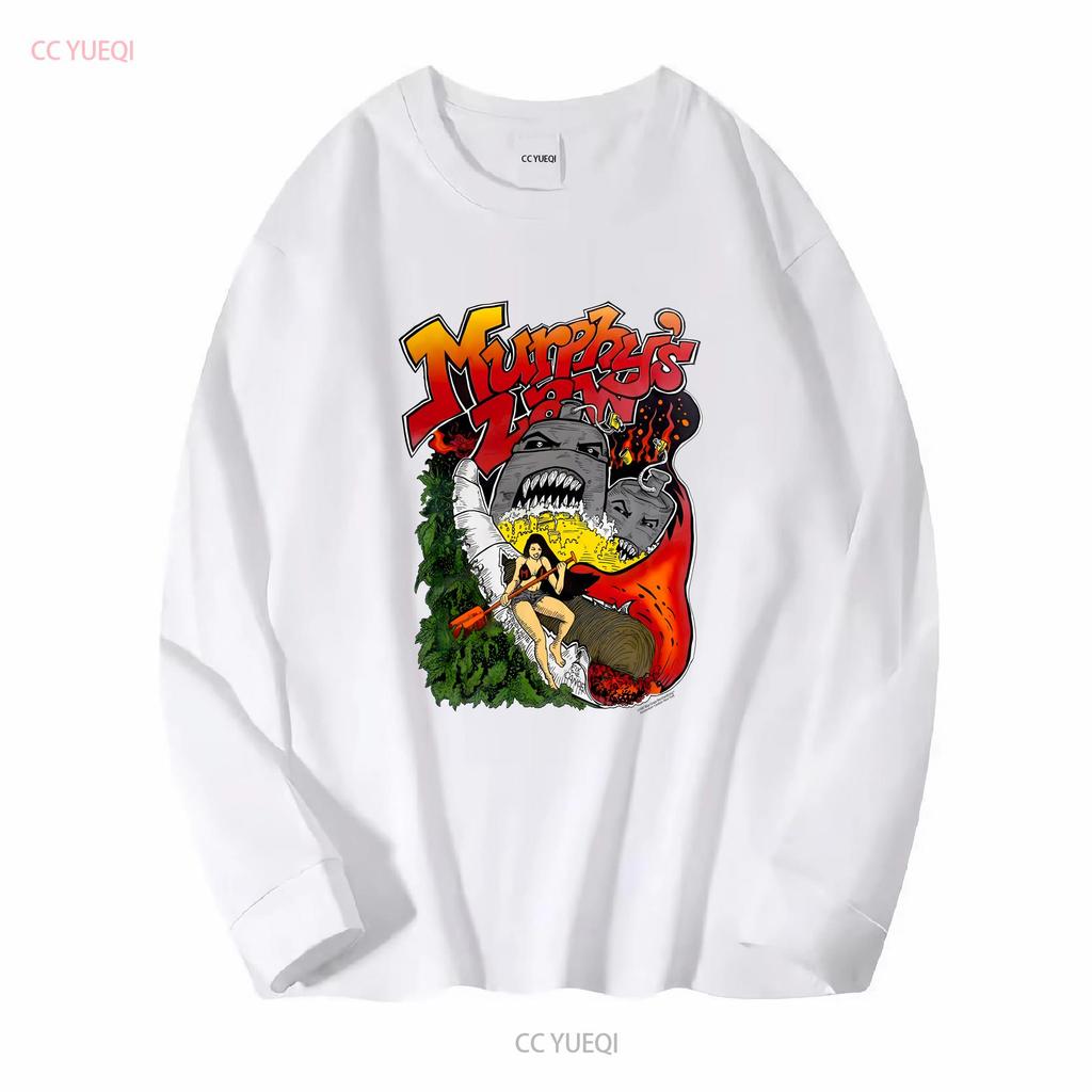 Футболка с принтом по Закону Мерфи, короткий рукав, белая, унисекс, мужская, женская, KTV8646, винтажная, стирка, топ для повседневной носки, мягкий, универсальный