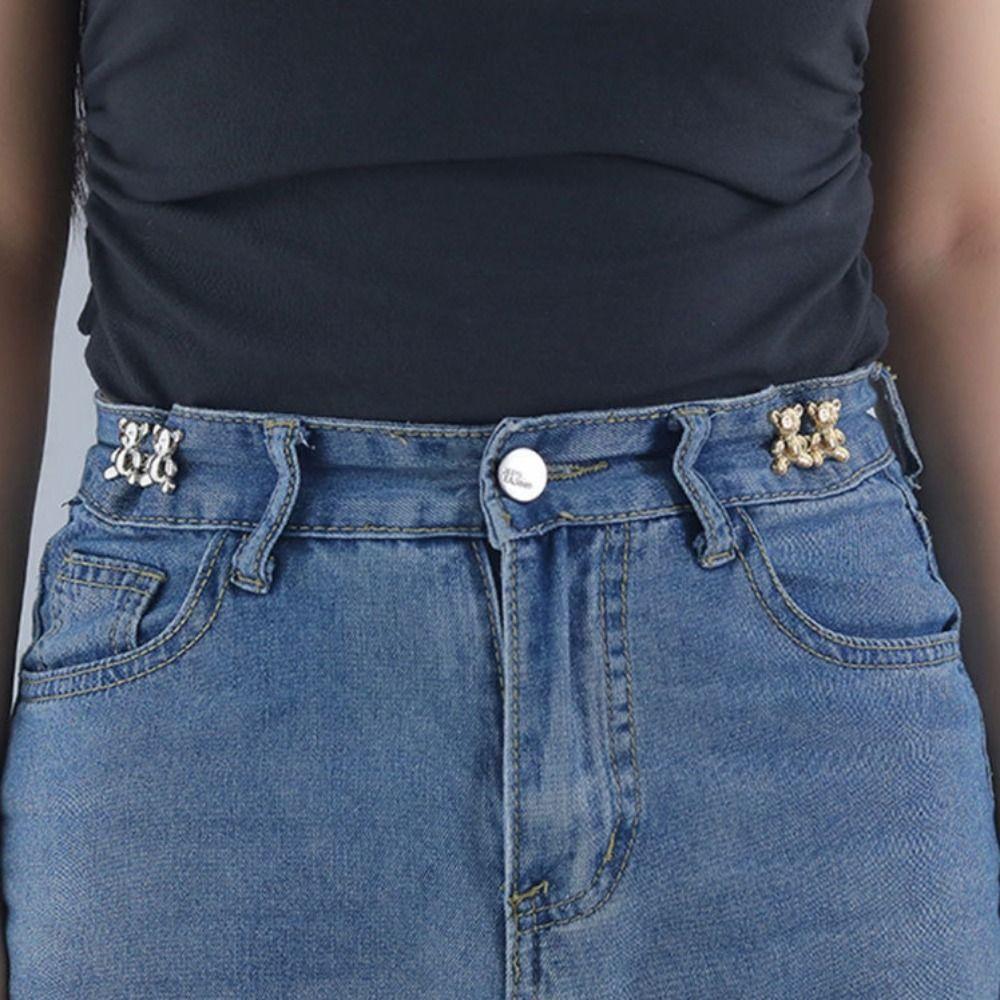 Colorful Jean Fit Tighten Buckles Button Clasps Jean Buttons for Loose Jeans Party