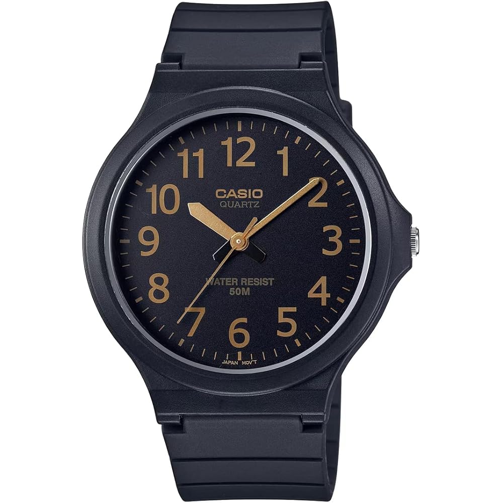 Casio Стандартные Аналоговые Кварцевые Часы MW-240-1B2V Мужские Черные Зарубежная Модель Без Коробки