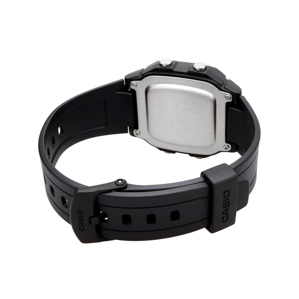 Casio W-800HG-9AV Standard Digital Men's Watch, Black, Gold LCD,
