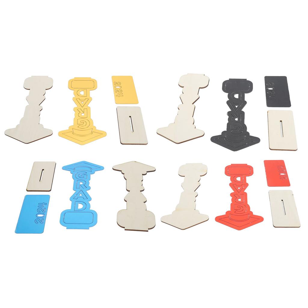 Graduation Wooden Ornament Versatile Desktop Graduation Decoration for Porch Balcony Living Room