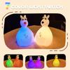 Светодиодный милый кролик ночник с изменением цвета перезаряжаемый детский ночник с регулируемой яркостью детский спальный светильник для декора комнаты