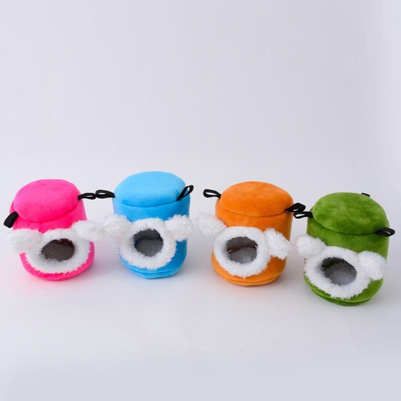 Hamster Habitat Shelter Rabbits Toy Soft Bed House for Hamster for Guinea Pigs, Gerbils Molar Toy Bed