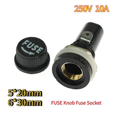 5pcs 250V Glass Fuse Holders 5*20mm 6*30mm Fuse Holder 5x20 6x30 Insurance Tube Socket Kit Fuse Holders1