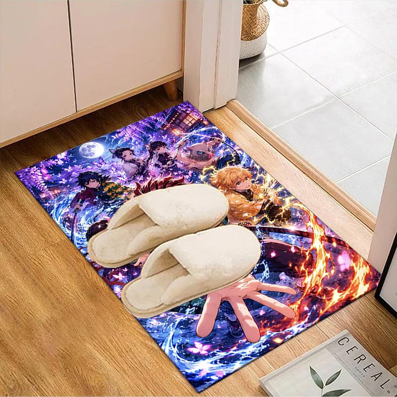 Dark Fantasy Heroes De-mon Rug for Living Room, Game Rooms, Office, Bedroom, Office Floor Mat Playful Design, fan gifts Christmas decor