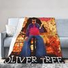 Плед Oliver Tree Уродливое Прекрасно Покрывало Флис Смешной Дышащий Плед для Дома Весна/Осень