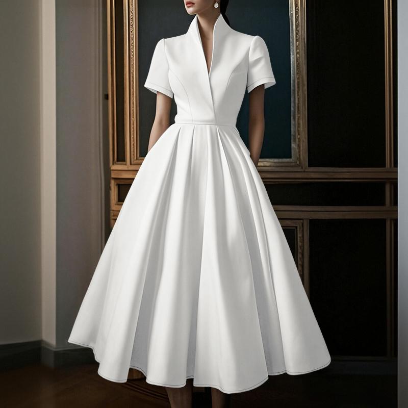 Short Vneck Women Zanzea Casual Sleeve Elegant Aline Long Dress