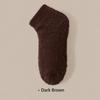 1 Pair Silicone Non-slip Sole Slipper Socks Coral Fleece Warm Indoor Socks  Winter