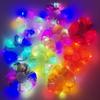 1pcs LED Luminous Hair Scrunchies Light Up Hair Scrunchies Elastic Light Women Girls Hair Bands for Halloween Christmas Party