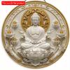 1pc 2d Flat Buddha Art Sign - Round Wooden Sign - 20cm Suitable for Home Living Room, Restaurant, Office, Garage, Bar, Coffee Shop Decoration, Gift