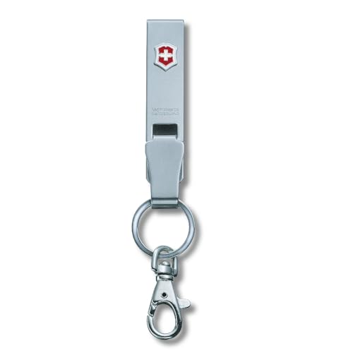 Victorinox Брелок-вешалка для ремня Мульти-зажим Металлический Серебристый 4.1858 [Оригинальный отечественный продукт]