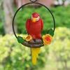 Фигурка попугая. Практичная привлекательная яркая гравировка садового украшения. Подвесной летний кулон в виде попугая и птицы. Статуэтка попугая для газона.