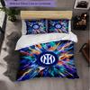 Borussia Dortmund Pattern 3 Pieces Bedding Set Soft Microfiber Duvet Cover with Pillow Cases for Bedroom