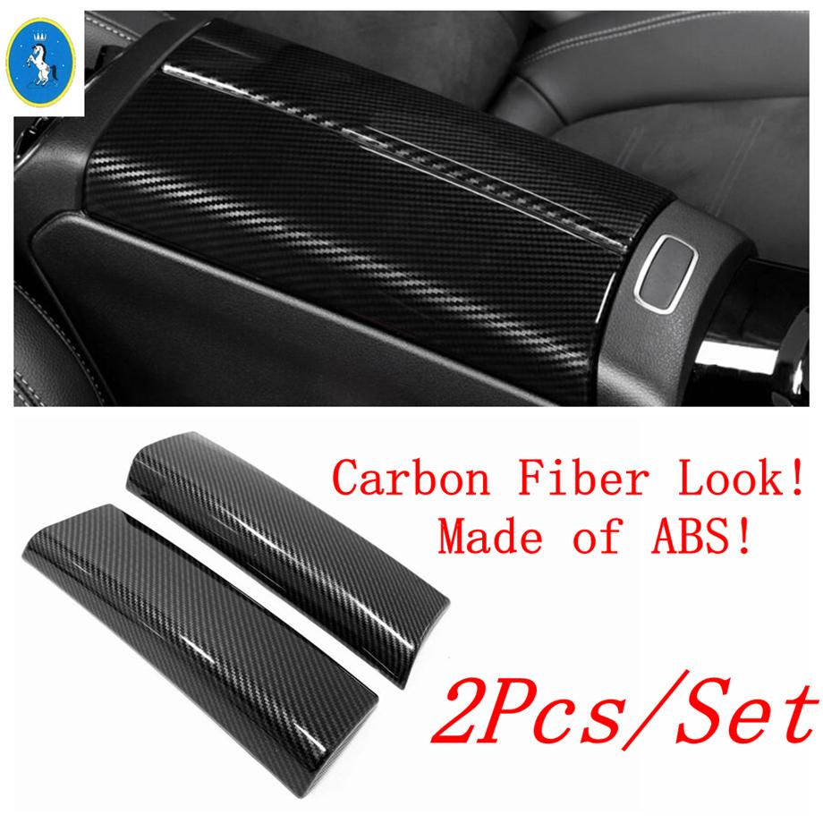 Carbon Fiber Trunk Door Switch Button / Air AC Outlet Armrest Glass Lift Panel Cover Trim For Benz CLA 200 C118 W118 - 2024
