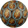 Guitar Art Glass Round Football Size 5 Adult Ball Suitable for Training Matches and Outdoor Team.