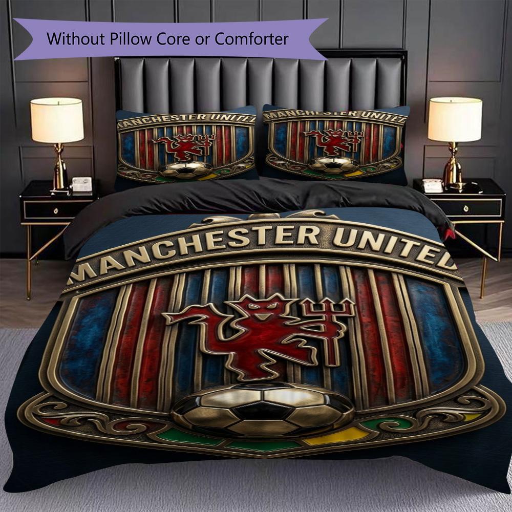 Glory Legacy Three-piece set (1 * duvet cover + 2 * pillowcase, without core) 2D Flat Soft and comfortable Duvet cover and pillowcase Bedding set