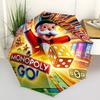 Custom Name Monopoly Theme Automatic Umbrella, Lightweight & Portable, 8 Rib, Perfect for Outdoor Travel, Birthdays, Christmas, Gifts.