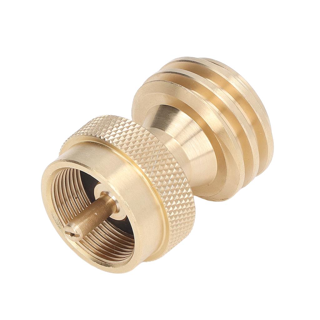 Адаптер для баллона с пропаном, маленький латунный клапан для заправки пропаном, конвертер для газового баллона для кемпинга