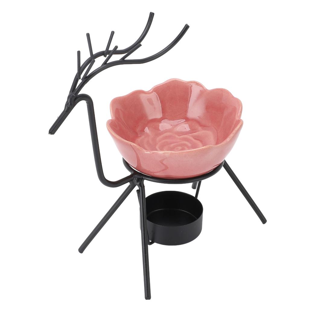 Розовый олень Iron Art Ароматерапевтическая горелка Набор металлическая эфирная масляная горелка подсвечник для дома и за его пределами