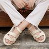 New Summer High Quality Fashion Men Sandal Retro Roman Sandals Outdoor Couples Beach Shoes Comfortable Open-Toe Cloud Slippers