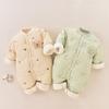 Winter Baby Romper with Cotton Padding - Newborn Thick Velvet Onesie & Warm Outerwear