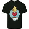 Peace Love Coffee Kids T-Shirt Childrens