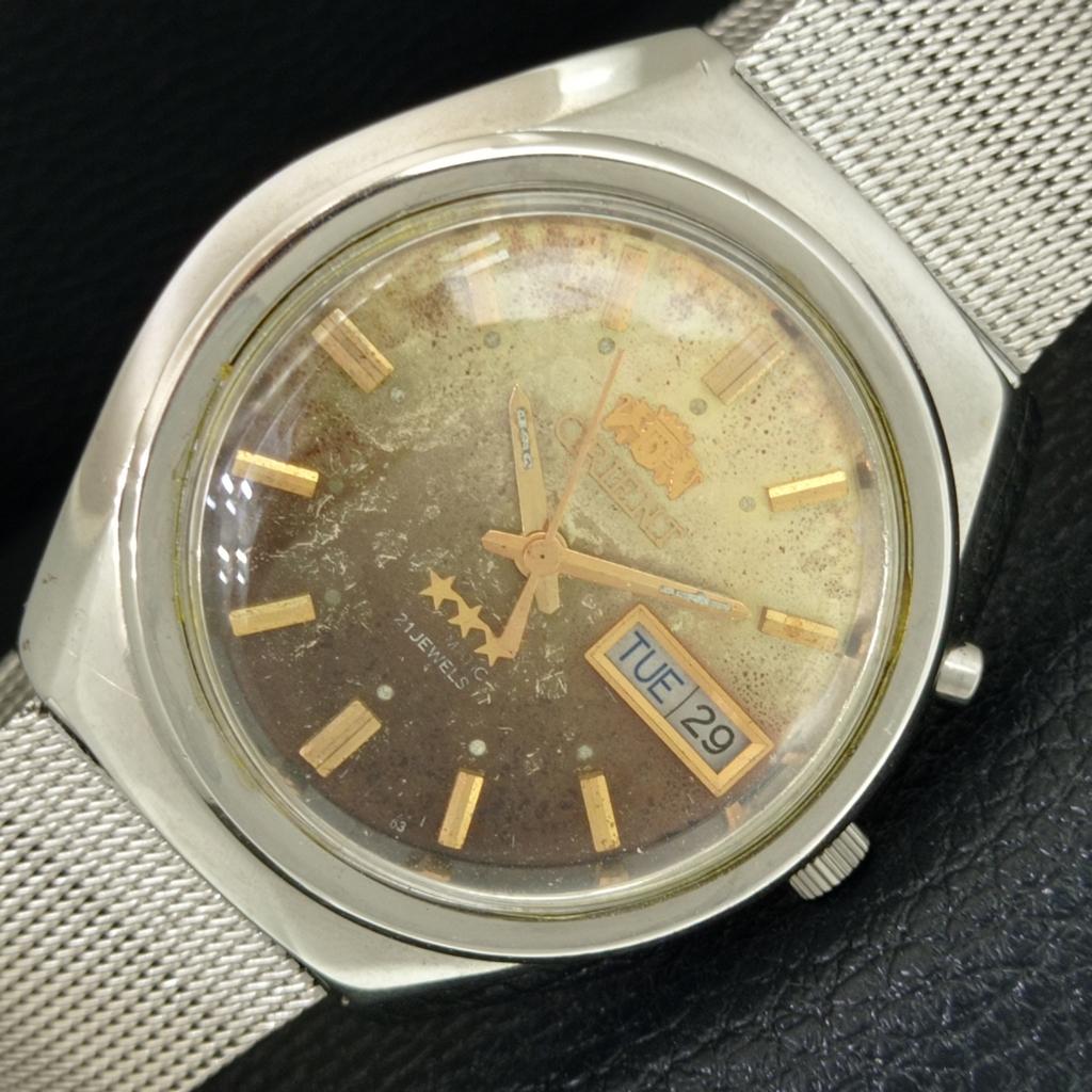 ЯПОНСКИЕ ВИНТАЖНЫЕ АВТОМАТИЧЕСКИЕ ЧАСЫ ORIENT 46941 МУЖСКИЕ С ОРИГИНАЛЬНЫМ ЦИФЕРБЛАТОМ a704958-1