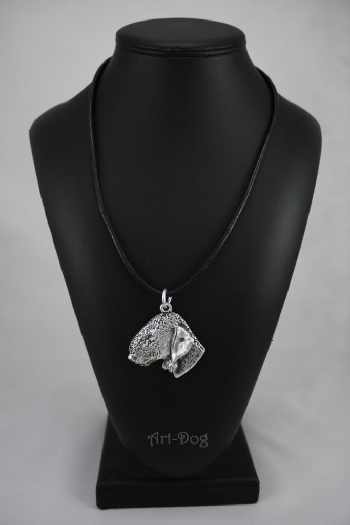 Bedlington Terrier, Rothbury Terrier, Rodbery Terrier – Necklace with dog, silver-plated pendant for dog fan | Art-Dog