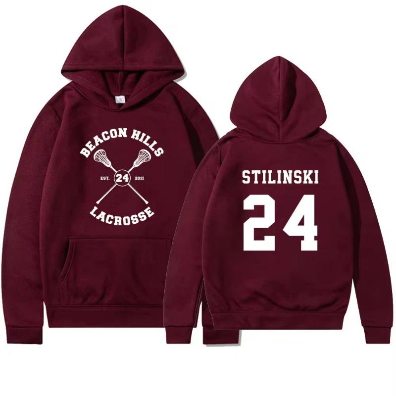 Осенняя толстовка Teen Wolf Beacon Hills Stilinski 24 Lahey McCall Женская мода Новый дизайн бренда Пуловер Флисовые толстовки