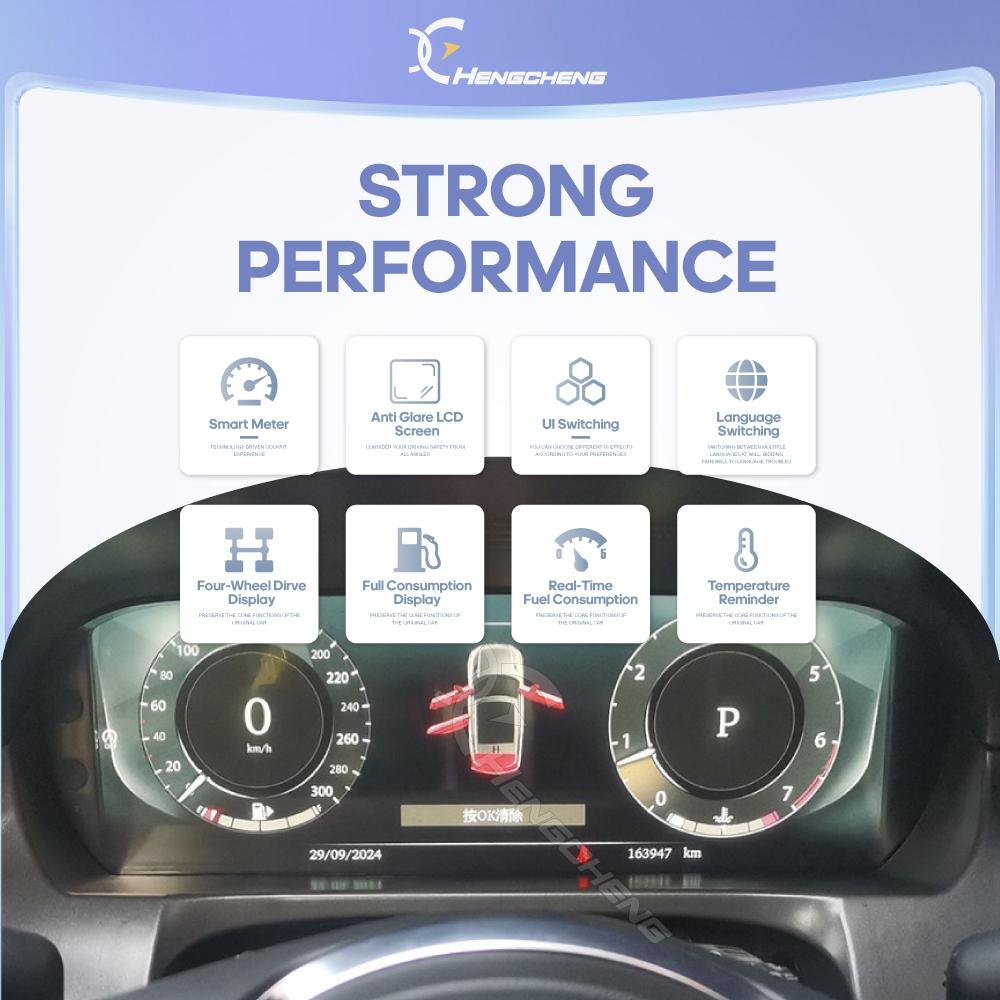 Для Jaguar XJ XJL 2010-2019 Автомобильная панель приборов с ЖК-дисплеем Carplay Виртуальная приборная панель Цифровая приборная панель Прибор Спидометр Дисплей