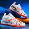 Fashion Original Mens Soccer Shoes Artificial Grass Training TF/FG Non-slip Football Boots Pro Luxury Chidlrens Football Shoes for Kids