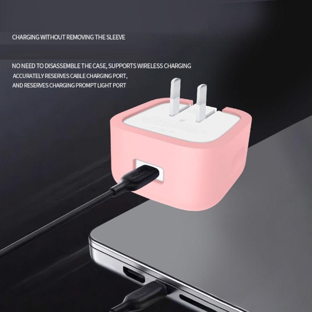 Противоударный чехол-адаптер для зарядного устройства USB-C, силиконовый чехол для зарядного устройства, защита от столкновений, износостойкий для зарядного устройства Apple 40 Вт