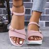 Women Flats Sandals 2024 New Summer Fashion Casual Shallow Shoes for Women High Heels Platform Open Toe Sexy Designer Sandals