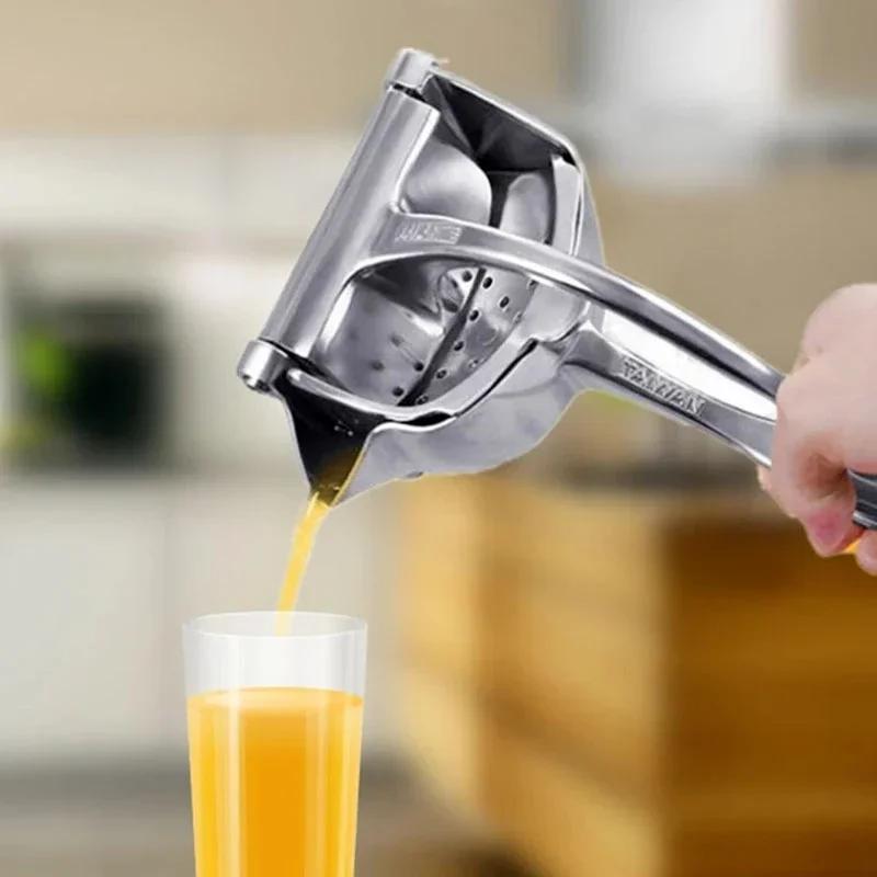 Portable Manual Fruit Manual Juice Squeezer Aluminum Alloy Hand Pressure Juicer Pomegranate Orange Lemon Juice Kitchen Fruit Too