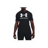 Under Armour Повседневная спортивная футболка с большим логотипом, мужские топы, черная 1370862-001
