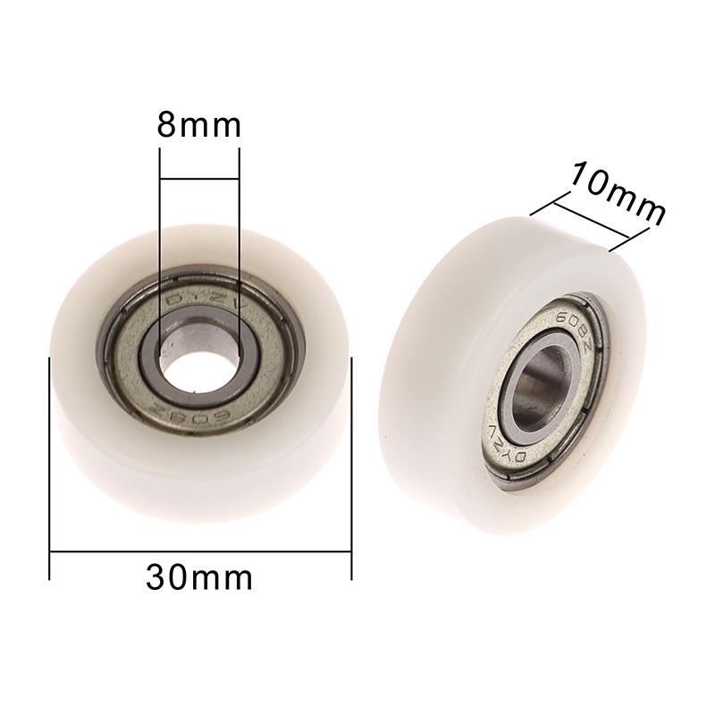 1 шт. 608 Zz 8*30*10 мм Pom нейлоновый круглый роликовый роликовый ролик с помпоном 608Zz подшипниковый шкив пластиковый роликовый подшипник