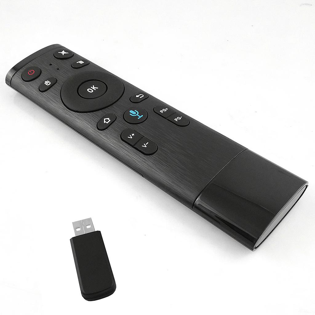 2.4G Wireless Remote Control with USB Receiver Voice Input for Smart TV Android TV Box HTPC PC
