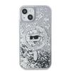 Etui Karl Lagerfeld Liquid Glitter Choupette Head Magsafe Na Iphone 15 / 14 / 13 - Przezroczyste