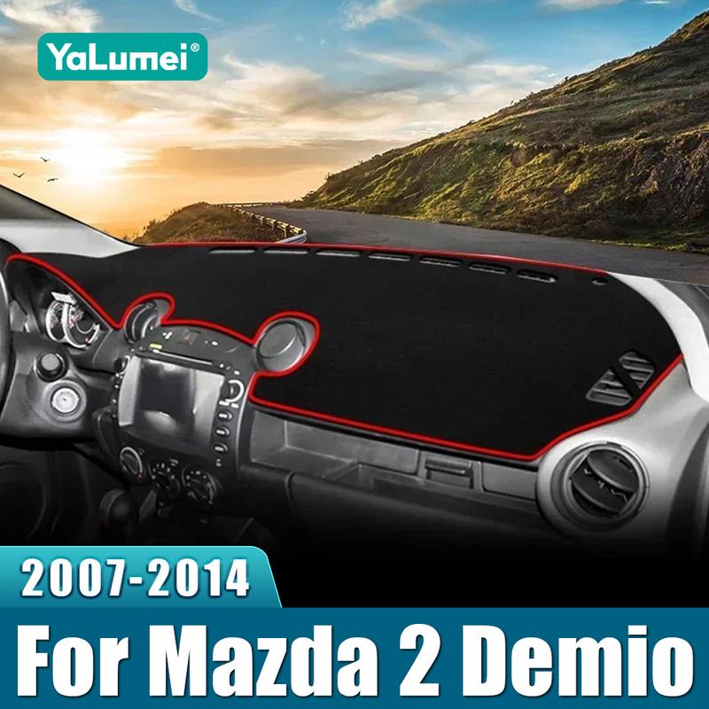 Для Mazda 2 DE Demio 2007 2008 2009 2010 2011 2012 2013 2014 Накладка на приборную панель автомобиля Солнцезащитный коврик Нескользящий коврик Аксессуары для интерьера