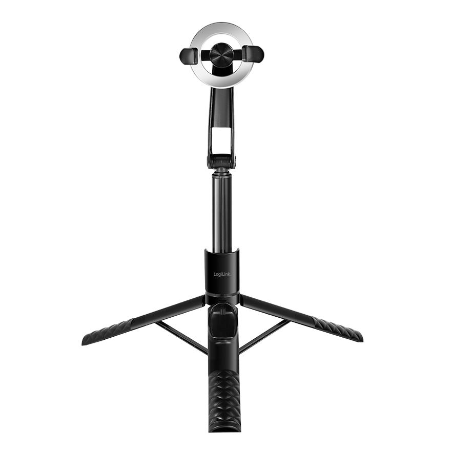 Selfie stick magnetic BT 5.0 LogiLink MagSafe 86cm remote control 360