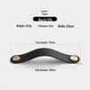 Nordic Soft Leather Anti-Collision Handle for Children's Room - Brass Door, Wardrobe, and Drawer