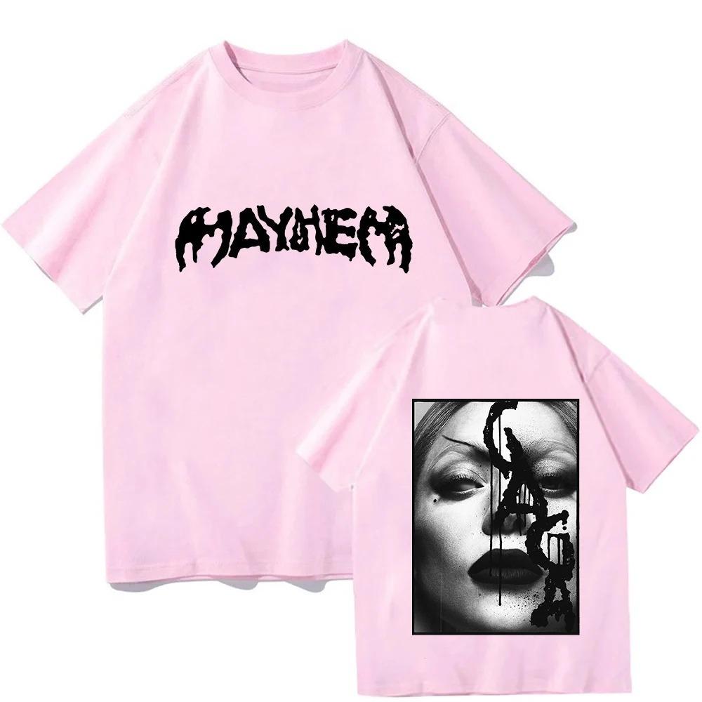 The MAYHEM Ball Tour 2026 TShirt Lady Gaga Singer Graphic Tshirts Fashion Short Sleeve Summer T Shirt Cotton Women Tees Y2K