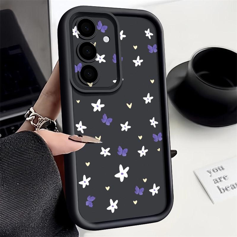 Чехол с ярким принтом бабочек для Samsung A57 A37 A27 A17 S26 Ultra S25 FE A56 A36 A26 A16 A55 A35 A25 A54 5G S21 S22 S23 S24 Plus Ударопрочный чехол