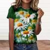 Women'S T-Shirt 3d Floral Print Tee Large Size Tops Woman Clothing Everyday Female Top Women Short Sleeve T Shirt