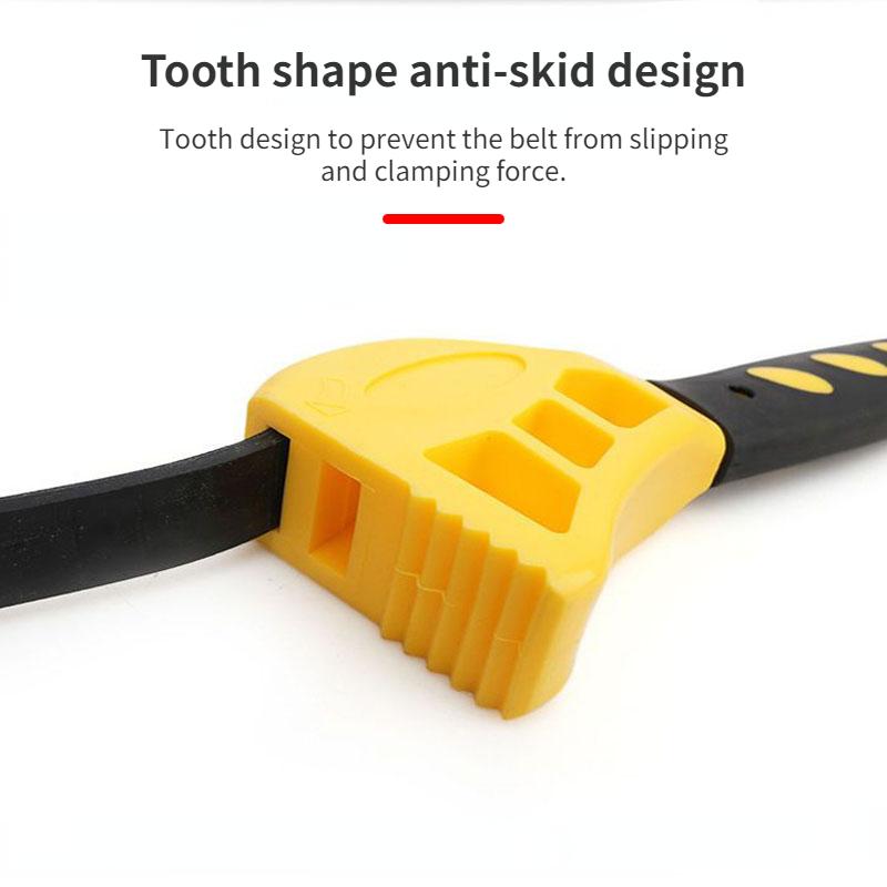 1Pcs Adjustable Disassembly Tool 6inch Belt Wrench Oil Filter Puller Strap Spanner Chain Wrench Strap Opener