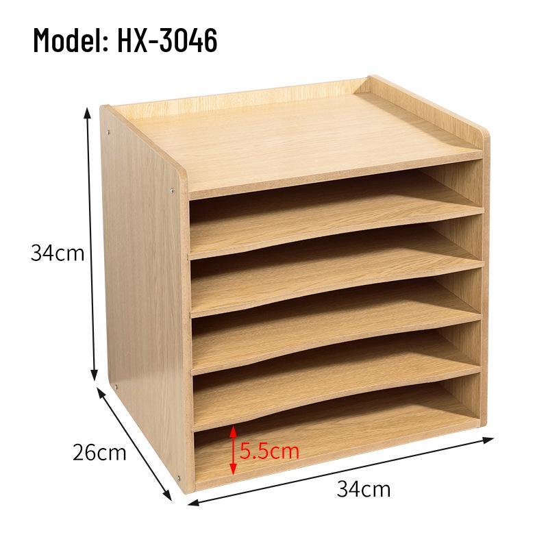 Деревянный настольный держатель для файлов и вертикальный органайзер для книг