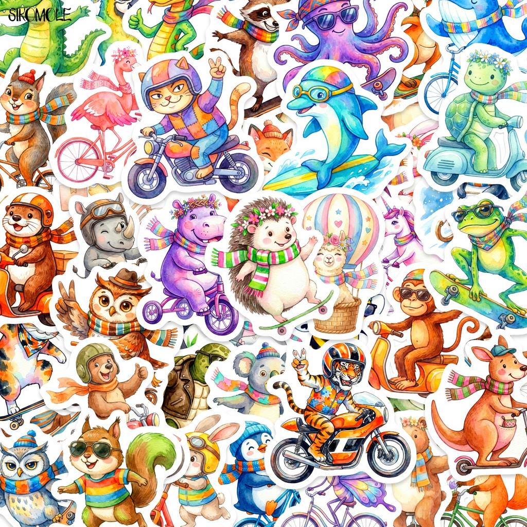 10 30 50Pcs Funny Animal Cute Pets Cycling Stickers Book Diy Skateboard Toys Guitar Luggage Suitcase Decoration Graffiti Sticker