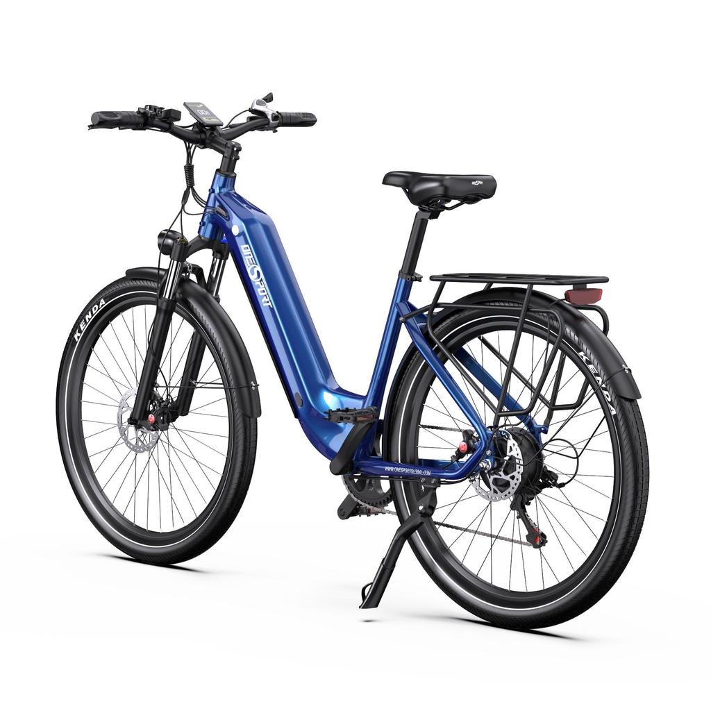 OneSport OT05 27.5-inch Urban Electric Bicycle,Features a 36V 250W motor and offers a maximum pedal-assist range of up to 75 km.